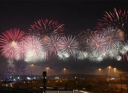 汝州市焰火晚会